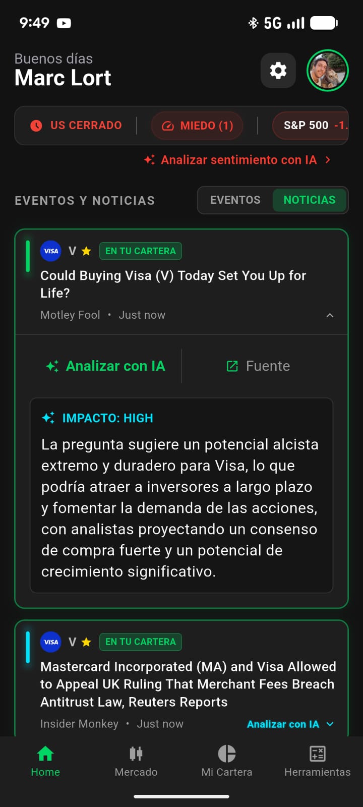 TrAIdeo - Análisis de noticias financieras con IA